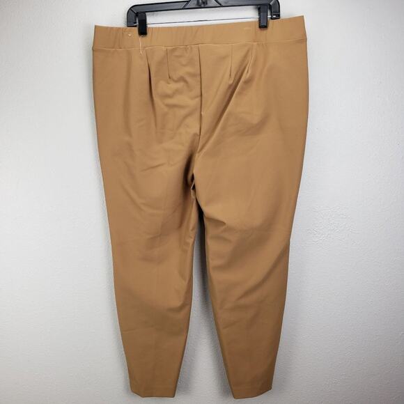 Lane Bryant Camel straight leg pull on pants size 18 - Picture 6 of 8
